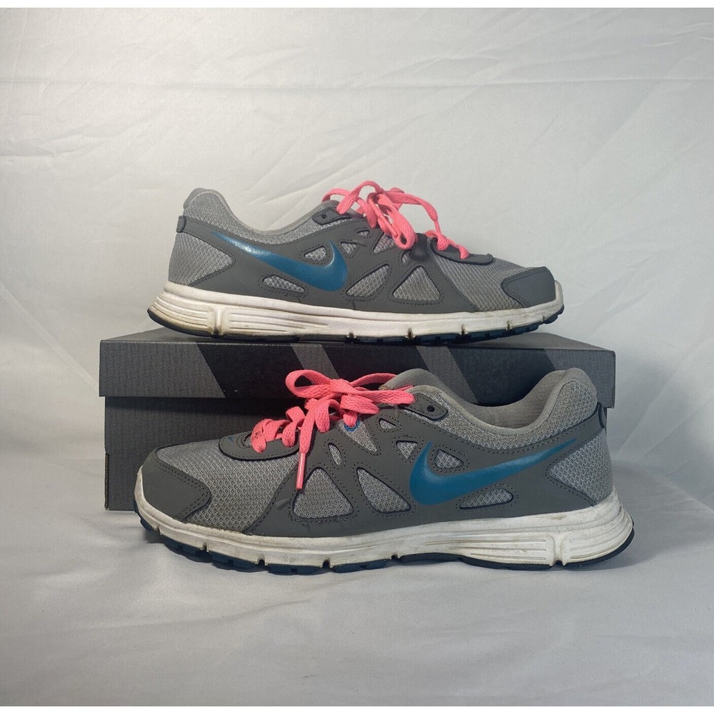 Nike Revolution 2 Running Shoes (554900-006) Gray pink sneakers Men Size 10